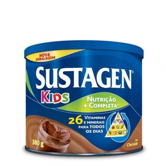Sustagen Kids Sabor Chocolate com 380g - Nova Fórmula