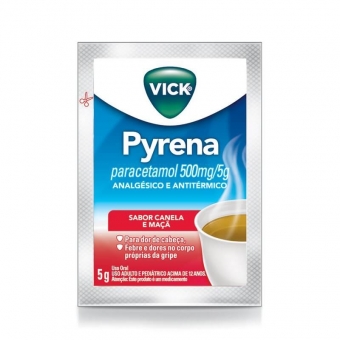 Vick Pyrena Sabor Canela e Maçã Sachê com 5g