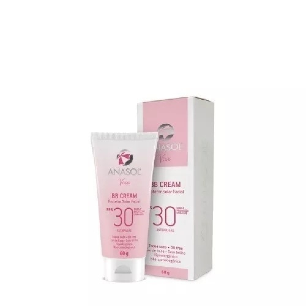 Protetor Solar Anasol CC Cream Facial Antirrugas FPS 30 60g - Padrão