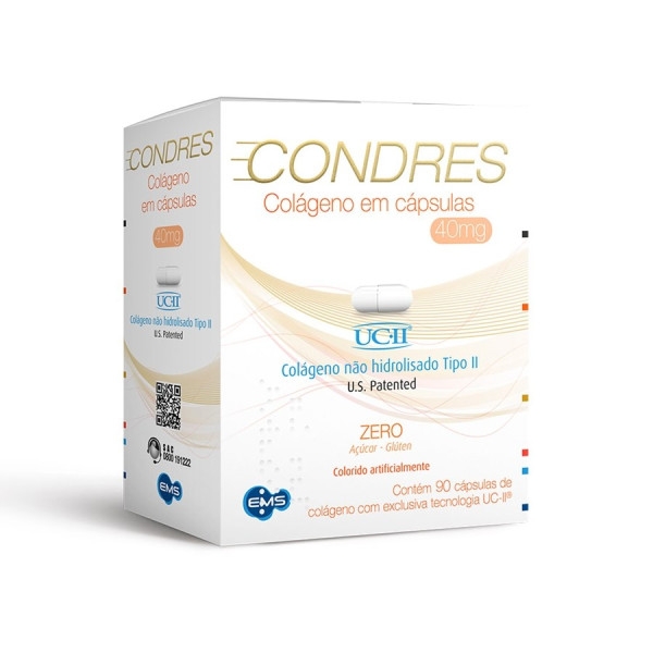 Condres Colágeno Tipo 2 40mg com 90 Cápsulas
