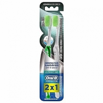 Escova Denta Oral -B Pro Saude Ultrafino Ultra Macial 2P1