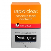 Neutrogena Rapid Clear Sabonete Facial Esfoliante Anti-Cravos com 80 Gramas - Padrão