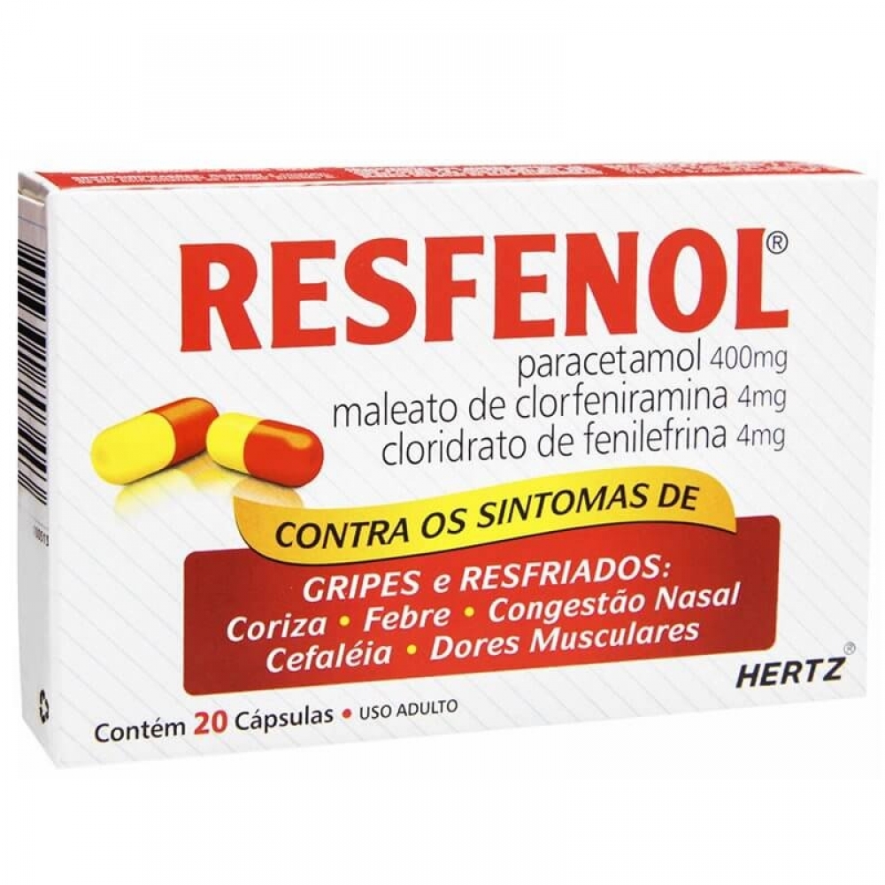 Resfenol com 20 Cápsulas - Padrão