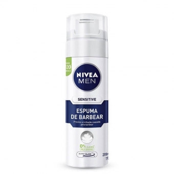 Espuma de Barbear Nivea Men Sensitive com 200ml